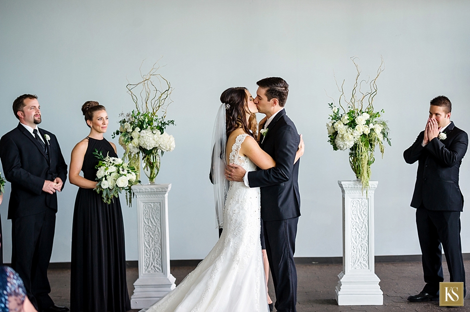 Waterview Loft Wedding Ceremony, Detroit Wedding Venues